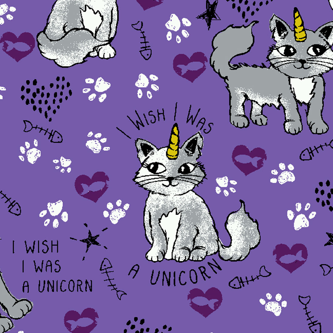 Топ женский Dickies DK708, кошки-единорожки, XS