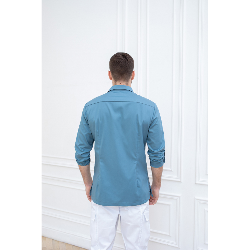 Рубашка мужская Dr. Nice, длинный рукав, деним, 52