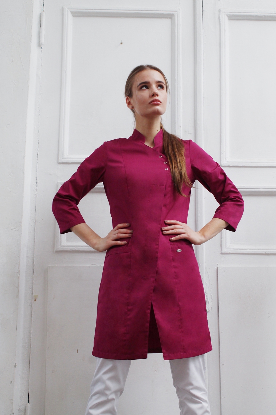 Блуза женская «Восток», малина, 44