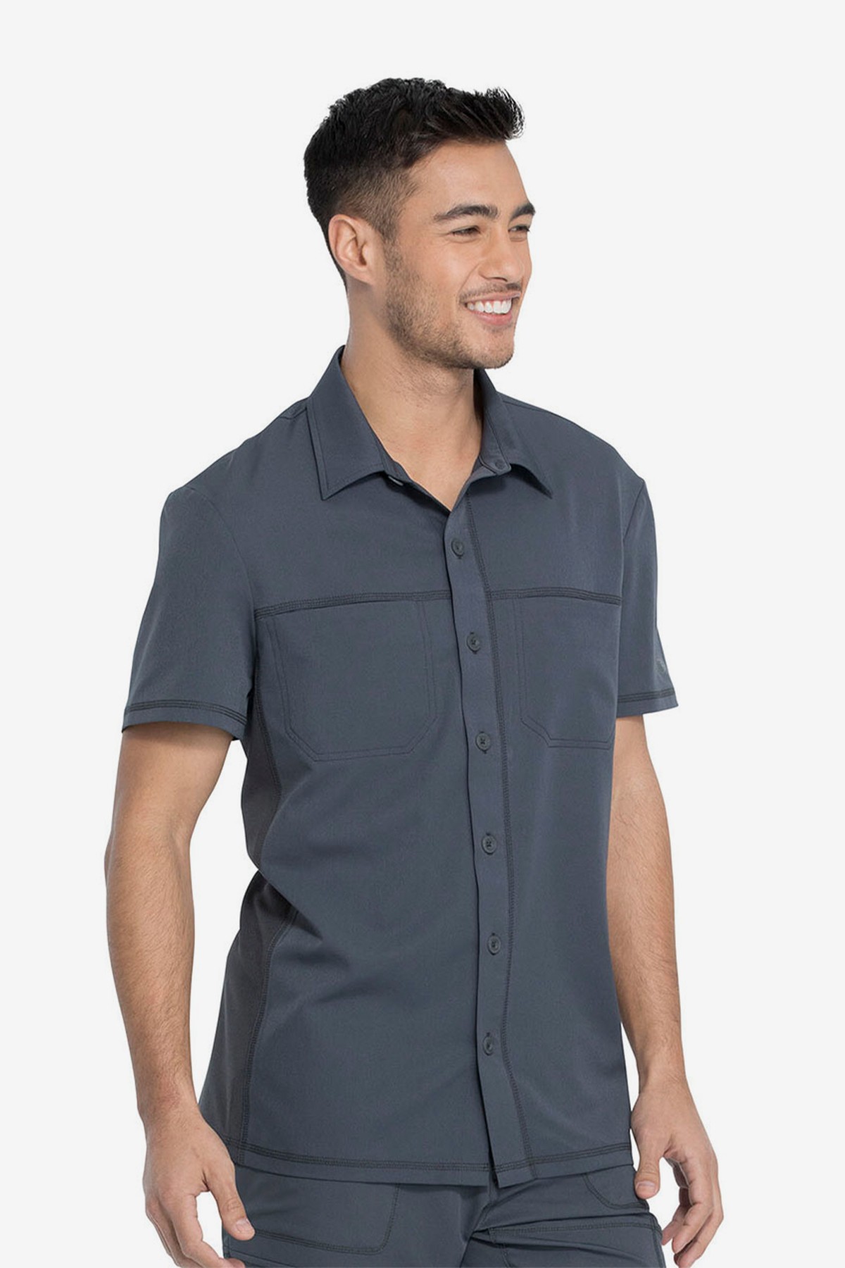 Топ медицинский мужской Dickies DK820, серый, S