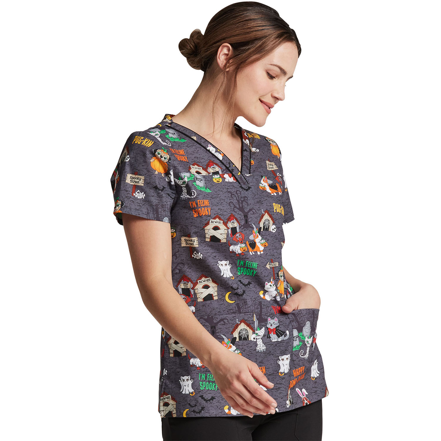 Топ женский Dickies DK709, хэллоуин, M