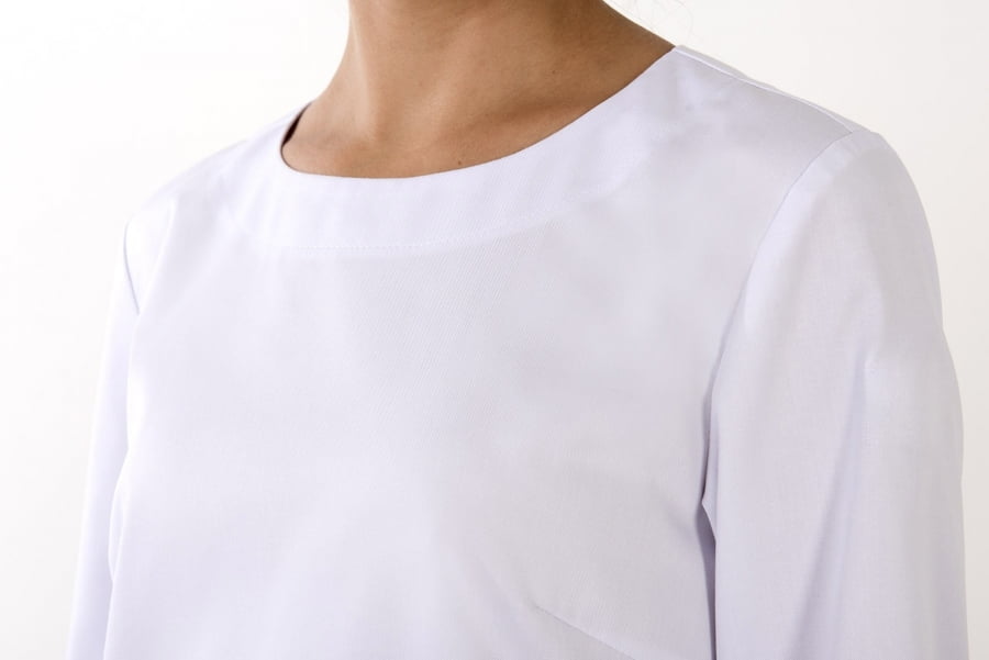 Блуза женская «Лодочка», белый, 50