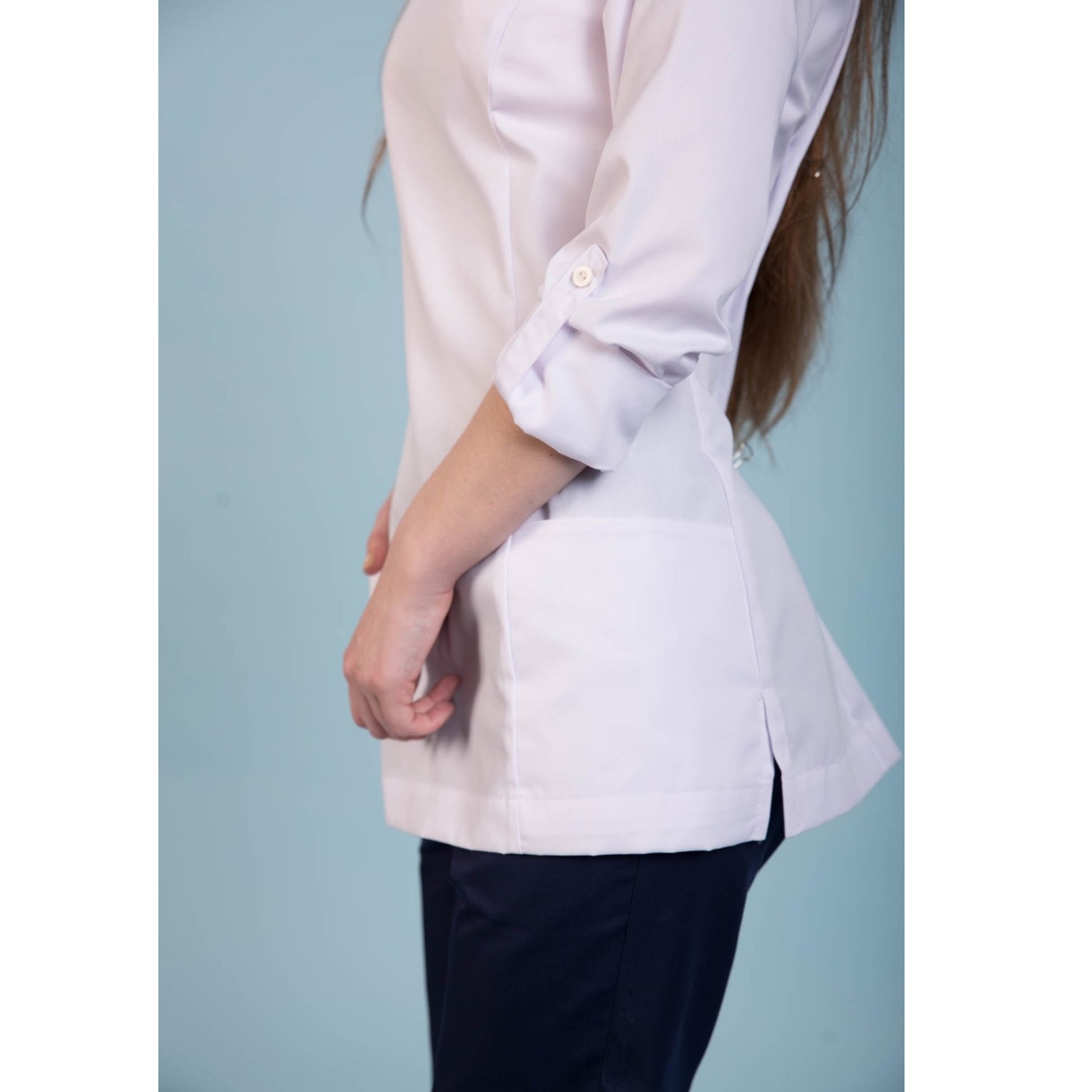 Туника женская Dr. Nice с молнией сзади, белый, 54