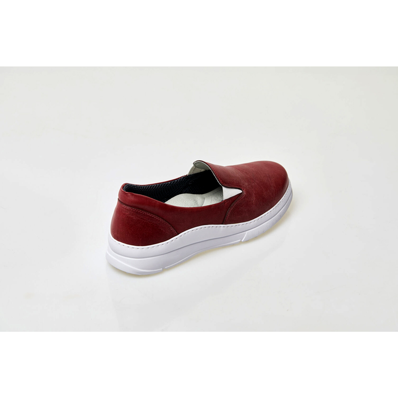 Слипоны женские FLORA, красный, 36