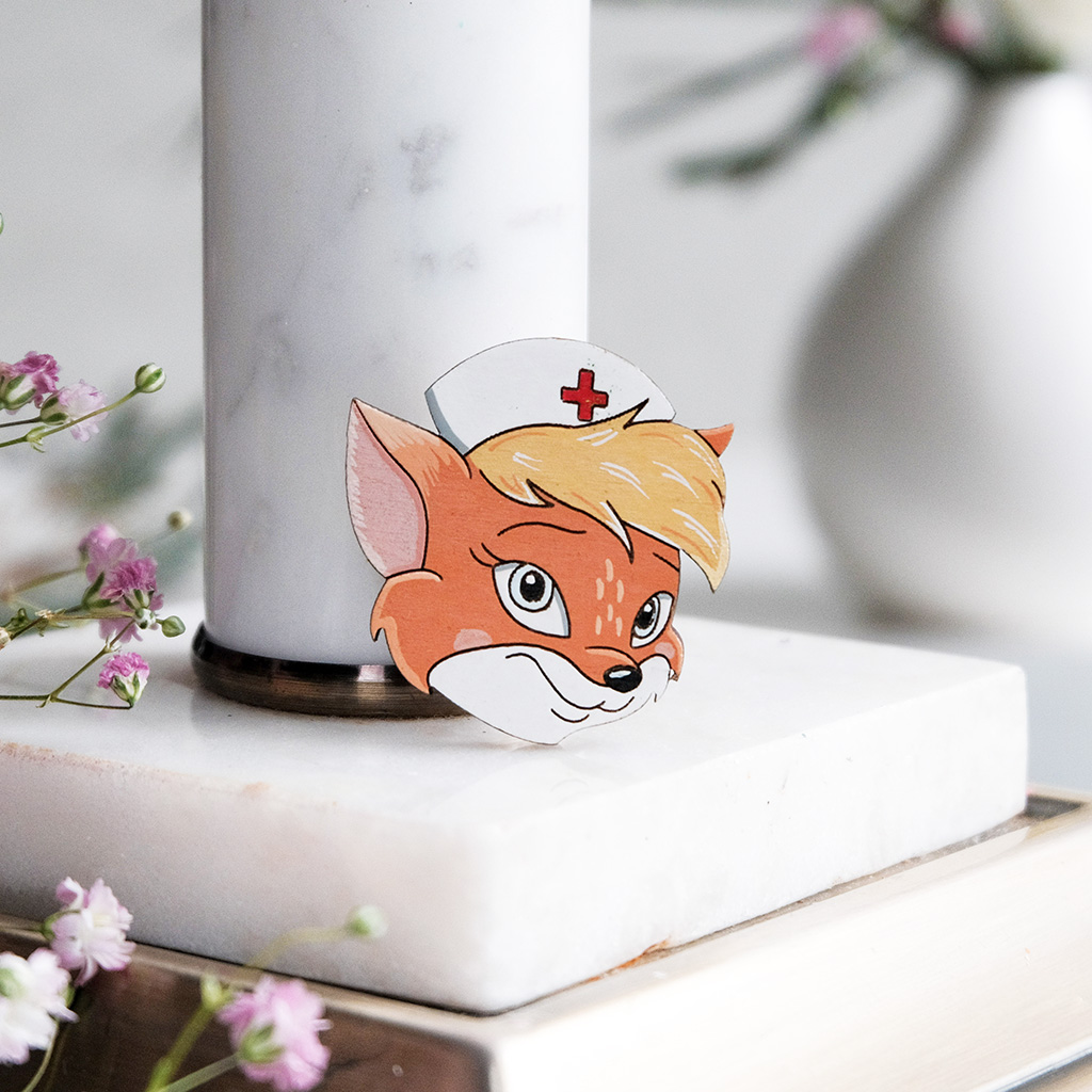 Значок "Лисья мордочка"