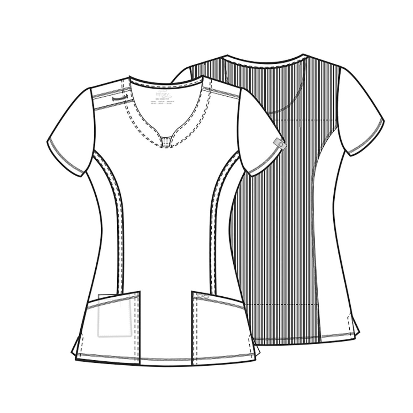 Топ женский Cherokee 2624A, белый, XXS