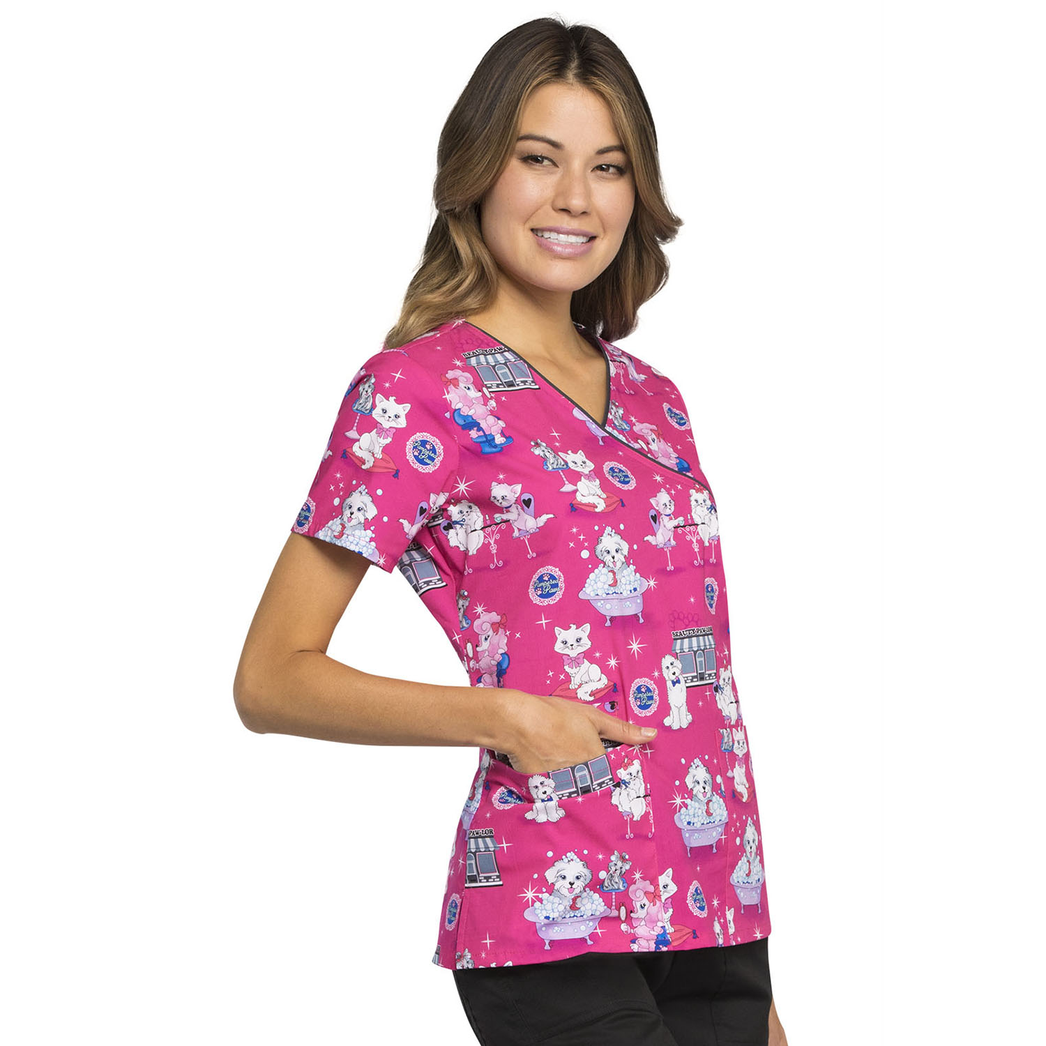 Топ женский Cherokee CK614, котики-собачки, S