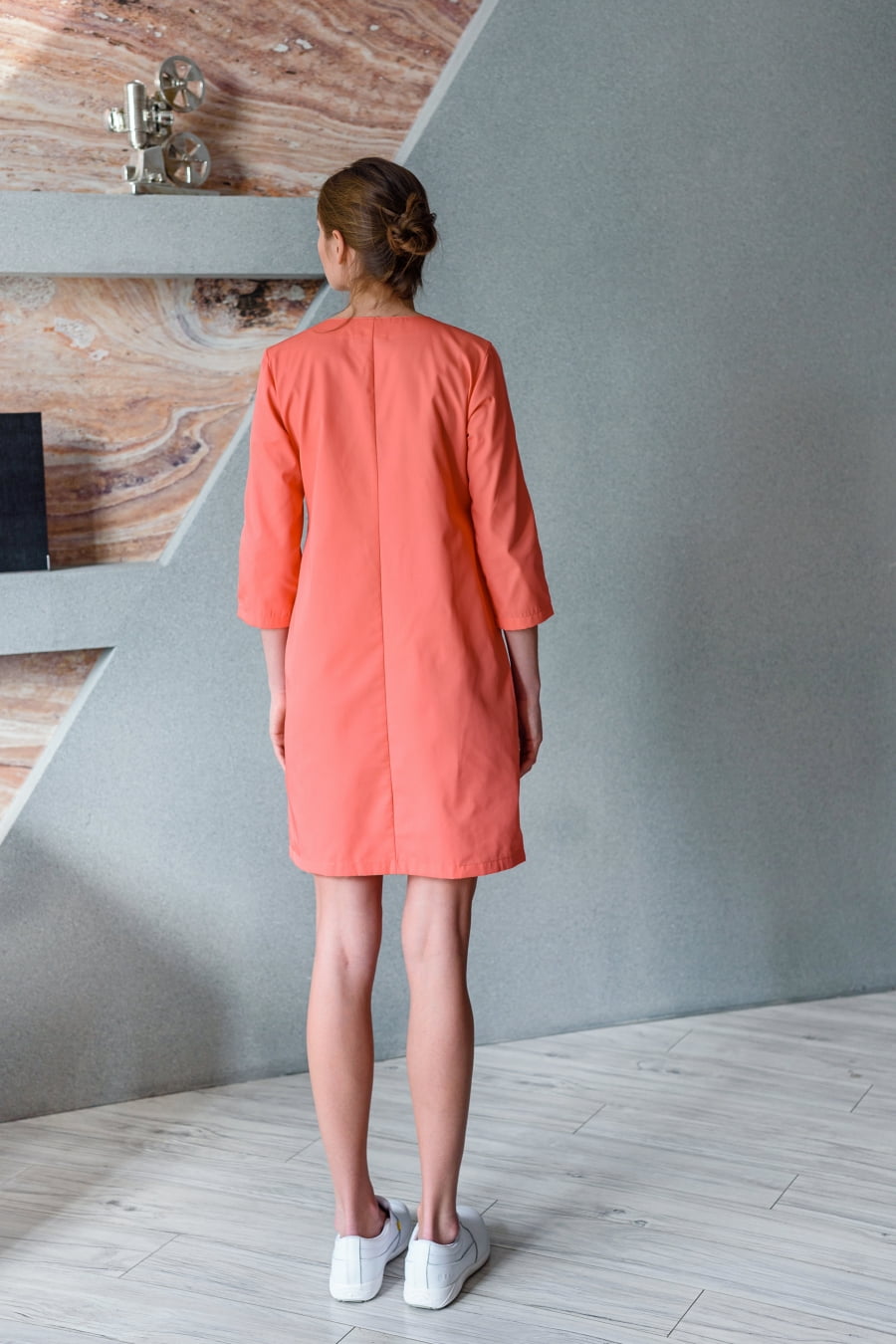 Халат женский «Римини», настурция, 52