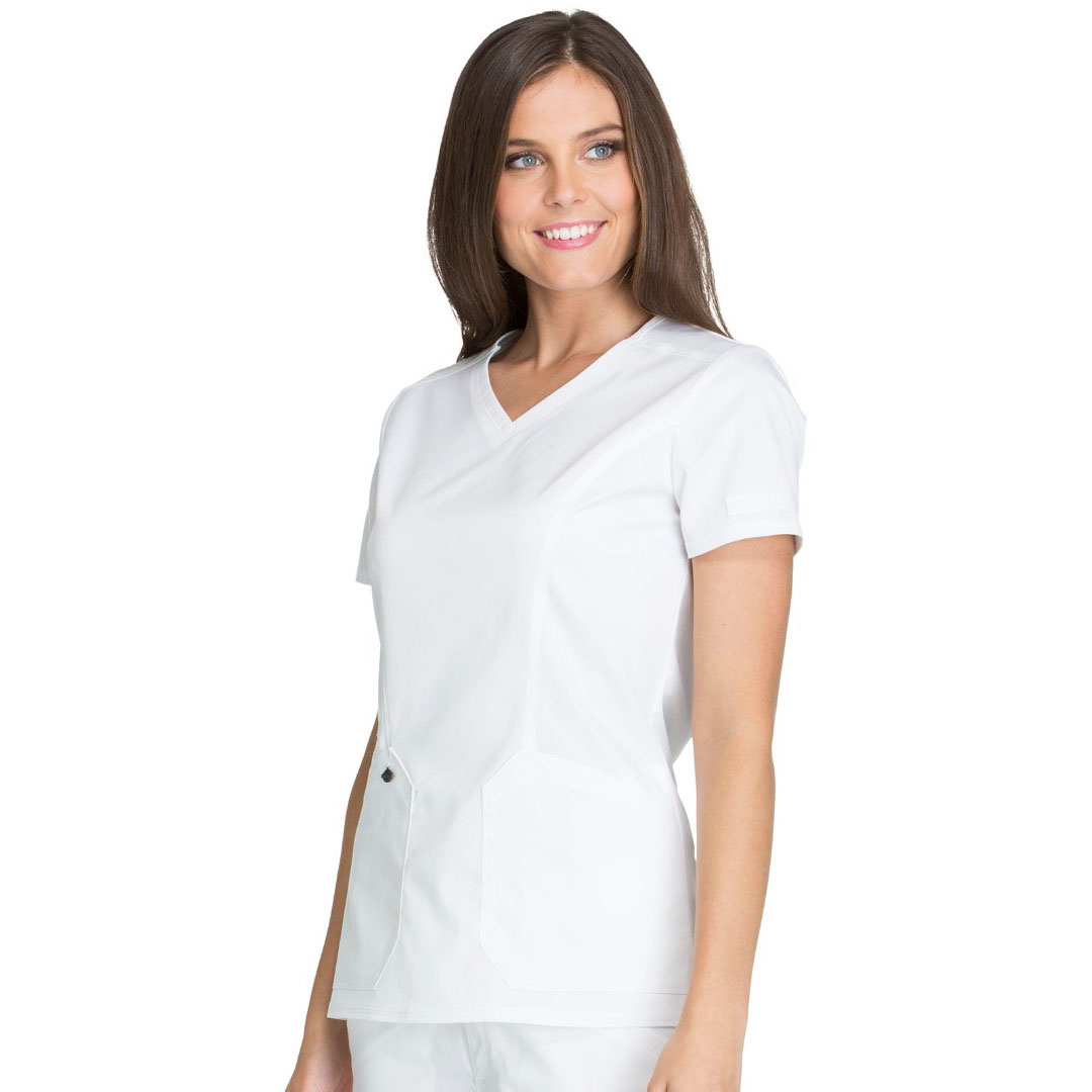 Топ медицинский женский Dickies DK803, белый, XXS
