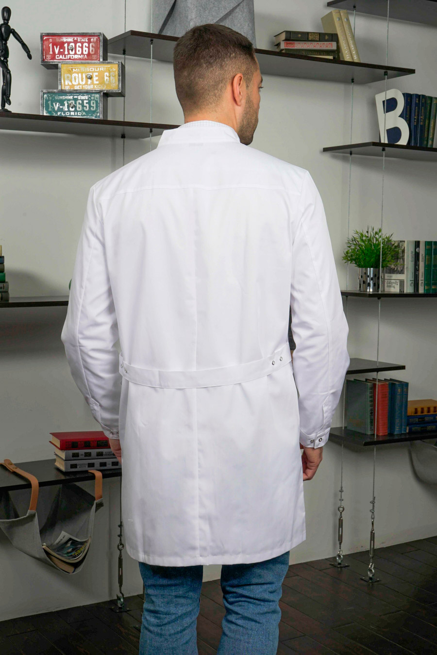 Халат мужской «Руслан», белый, 48