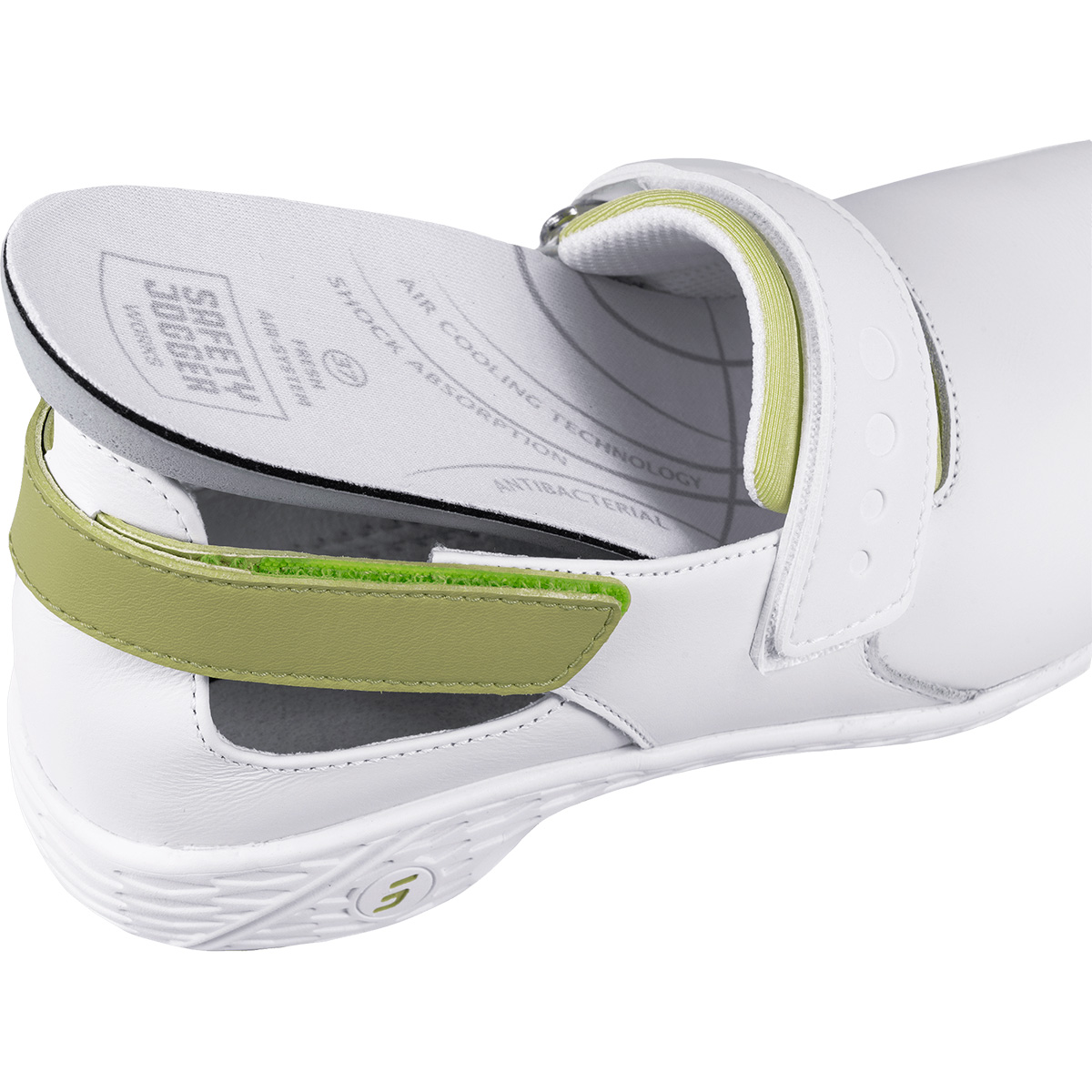 Туфли SAMANTHA, женские, белый/зеленый, 41