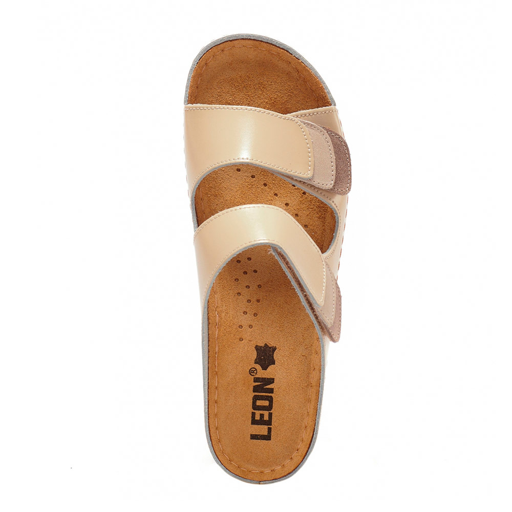 Тапочки-сабо Леон 904, женские, бежевые, 41