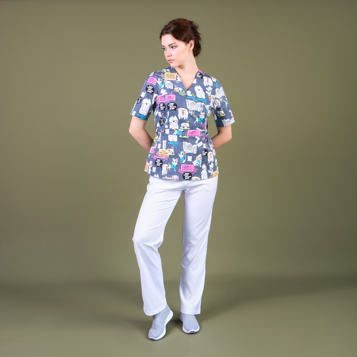 Брюки женские Тезис TZ315, белый, 44