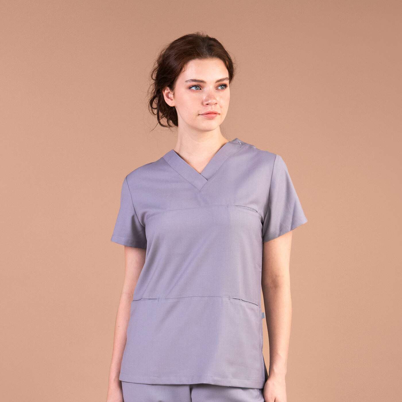 Туника женская Тезис TZ300, серо-бежевый, 40