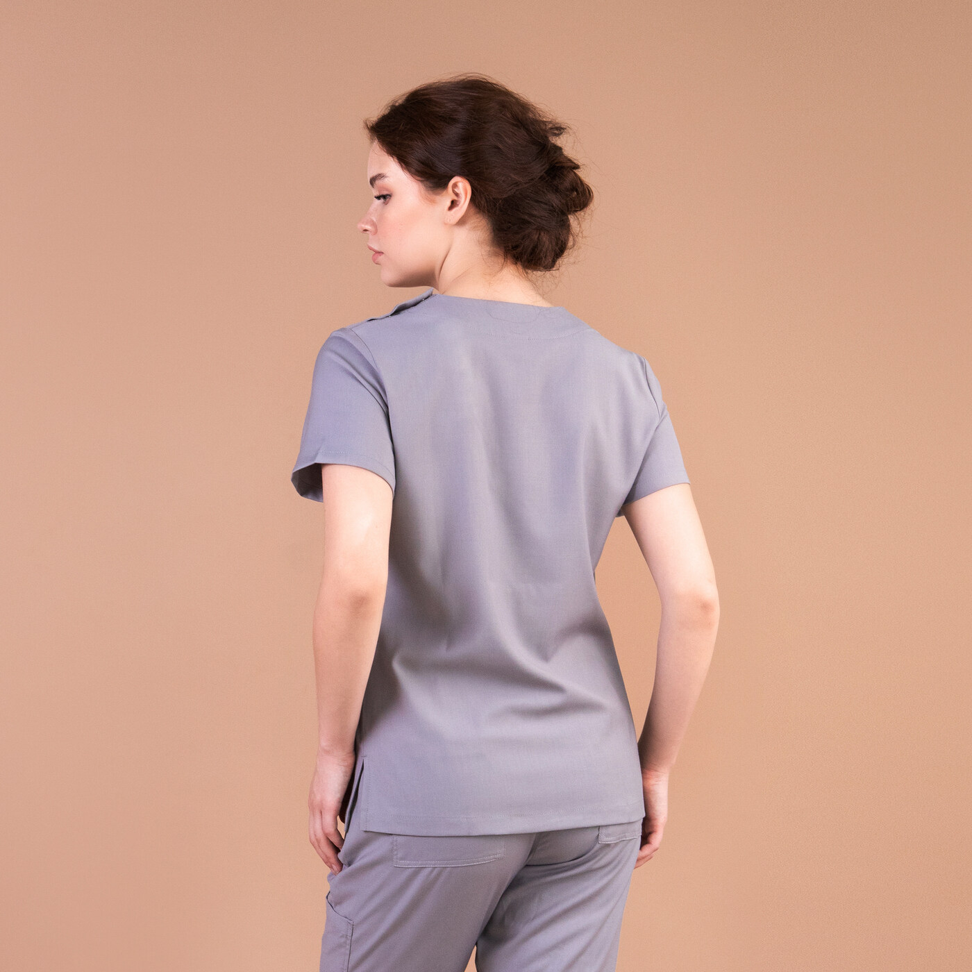 Туника женская Тезис TZ300, серо-бежевый, 40