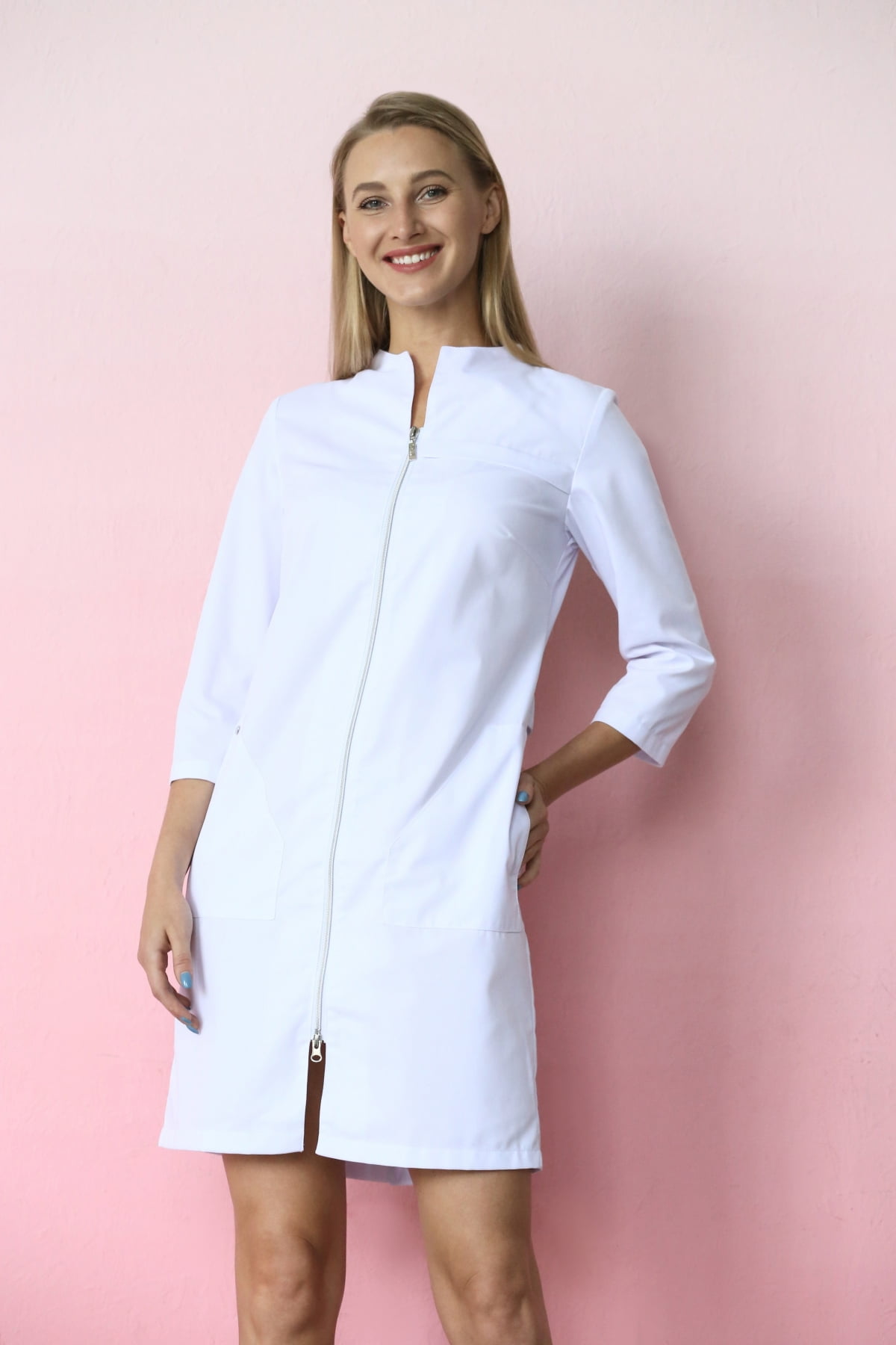 Халат женский «Бьянка», белый, 44