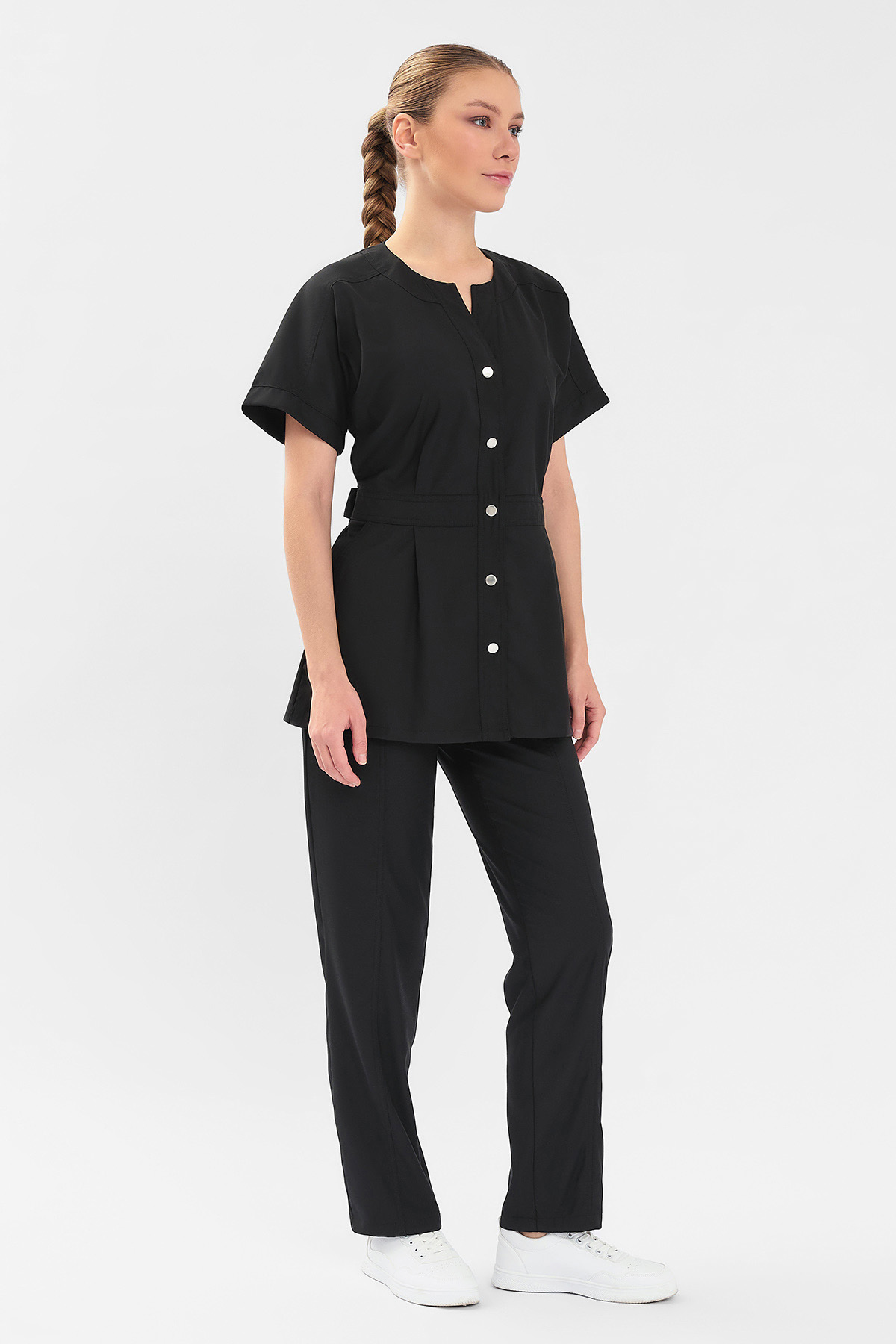 Рубашка женская Тезис TZ462, черный, 44