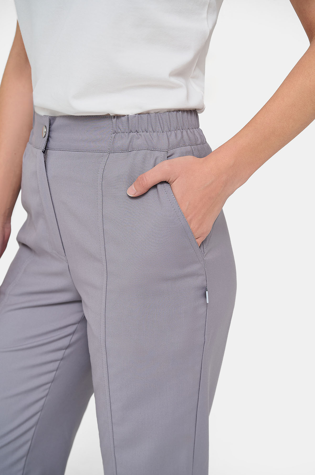 Брюки женские Тезис TZ325, серо-бежевый, 54