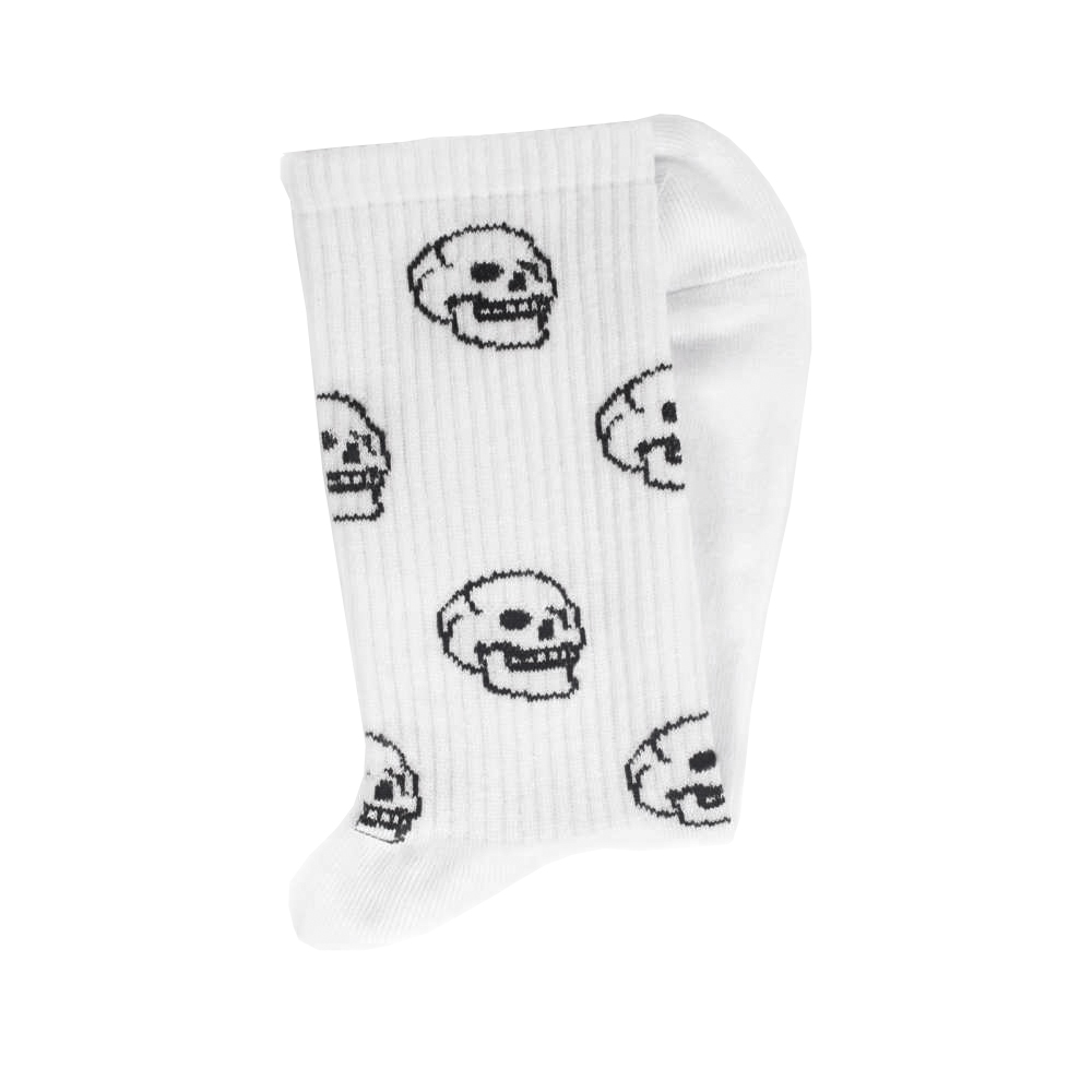 Носки женские, "Череп", белый, 36-40