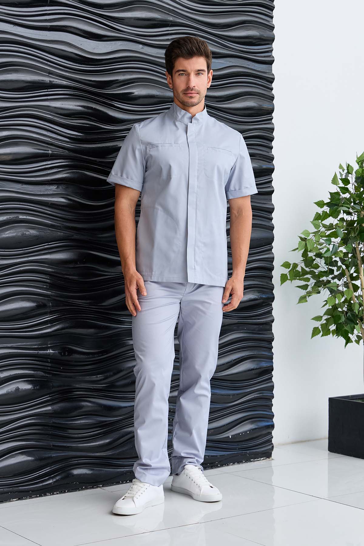 Туника мужская Dr. Nice, на молнии, серый, 50