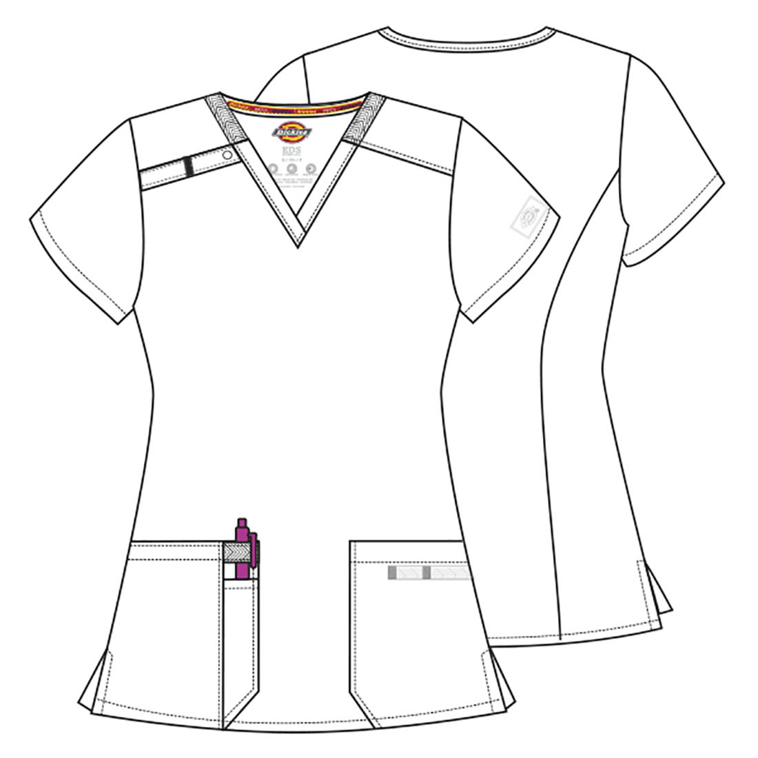 Топ женский Dickies DK615, бирюзовый, 2XL