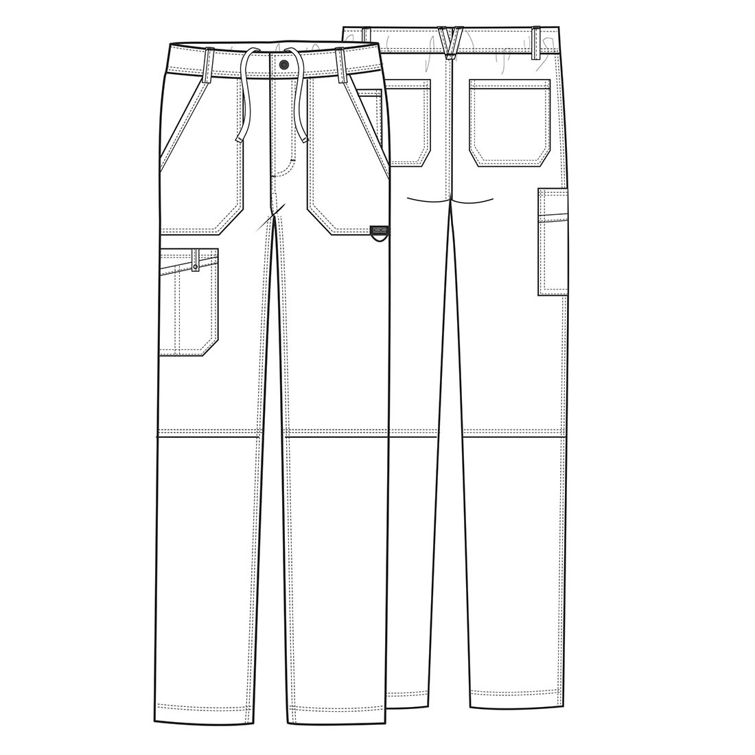 Брюки мужские Cherokee WW140, красный, M