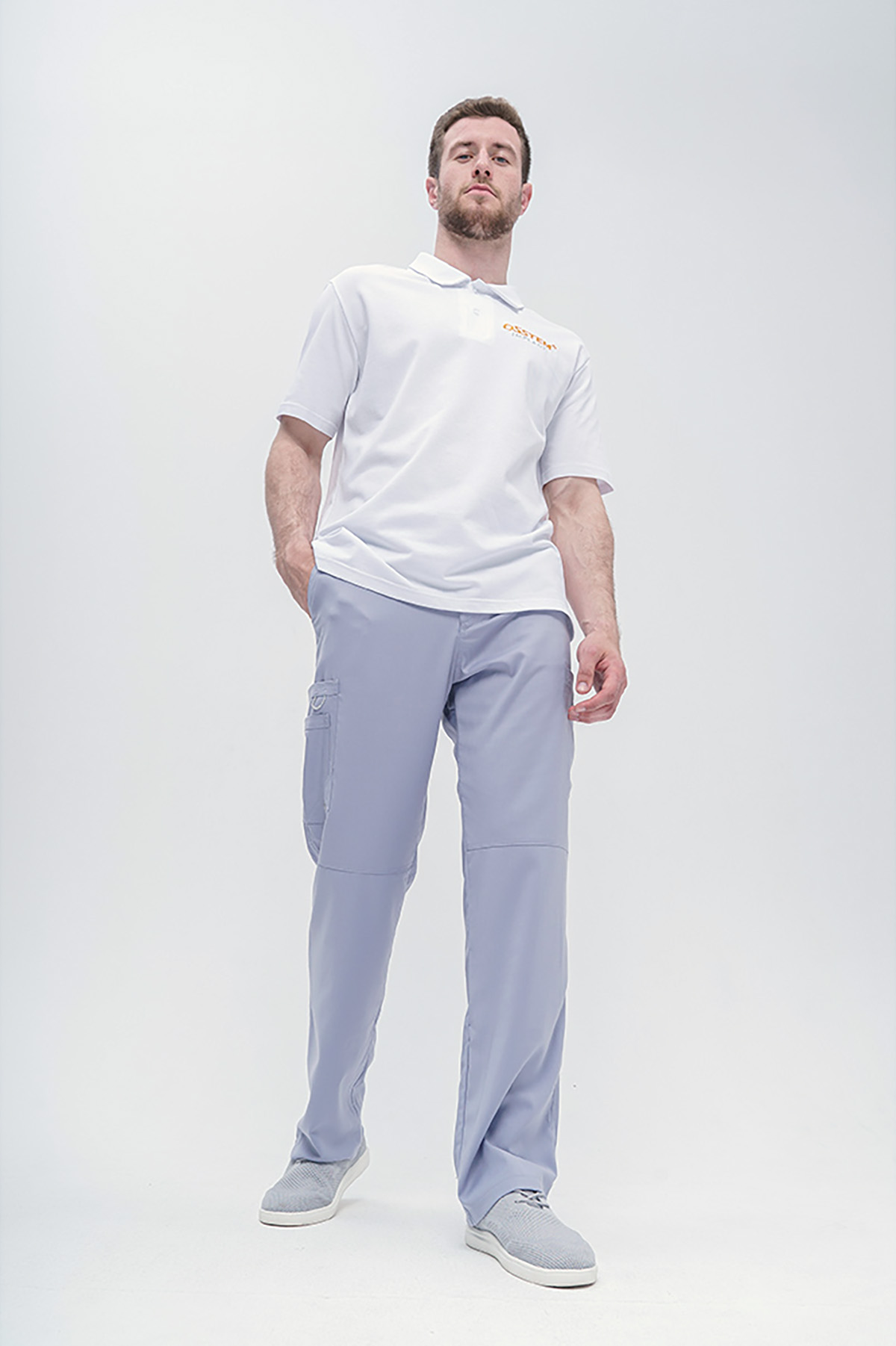 Поло мужское Osstem, белый, 50