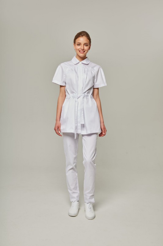 Туника женская Dr. Nice на пуговицах, белый, 52