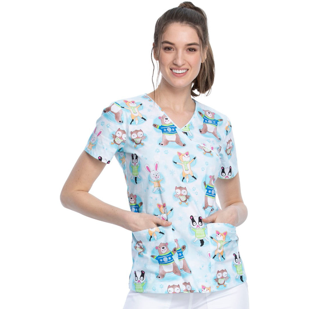 Топ женский Cherokee CK614, животные, XS