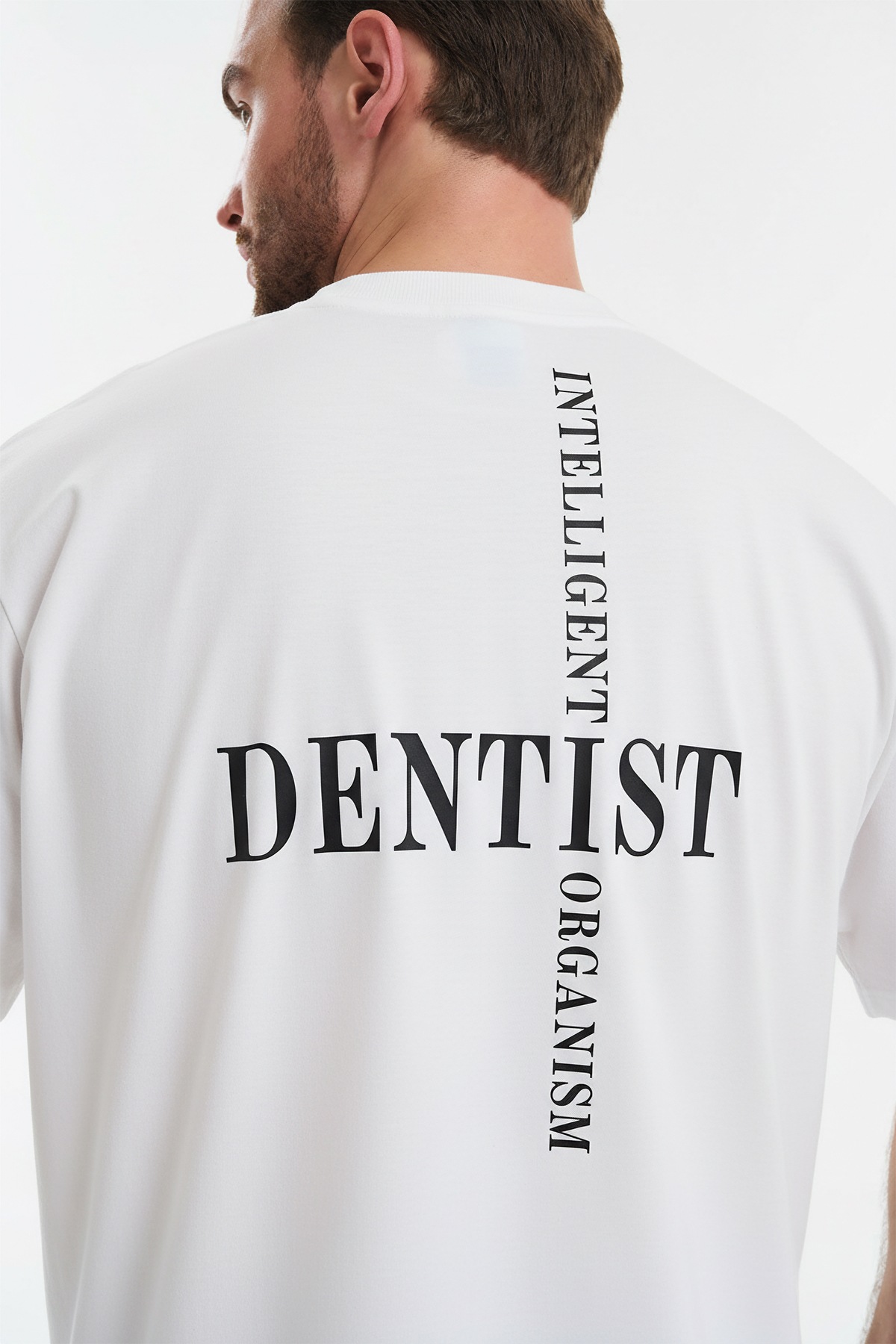 Футболка мужская Тезис TZ510, принт "DENTIST", белый, 46-48