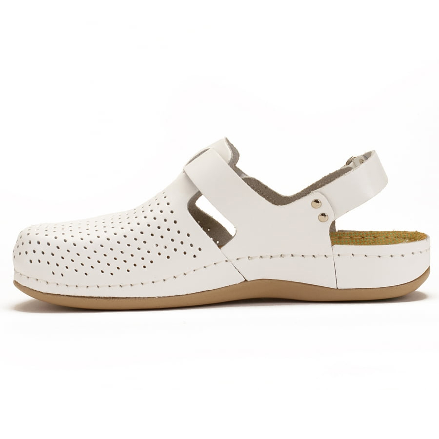 Тапочки-сабо Леон 951, женские, белые, 37