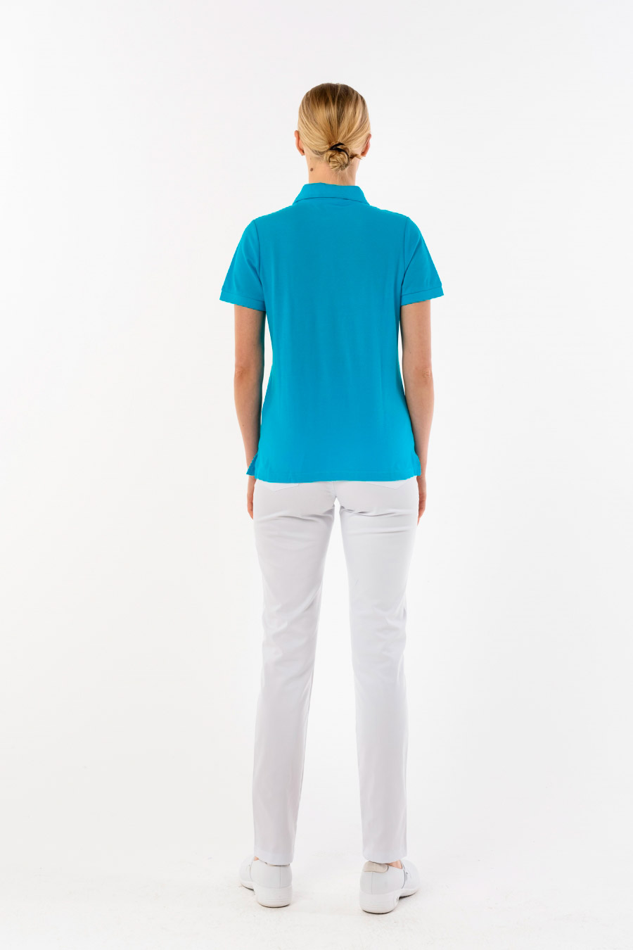 Поло женское, бирюзовый, 46
