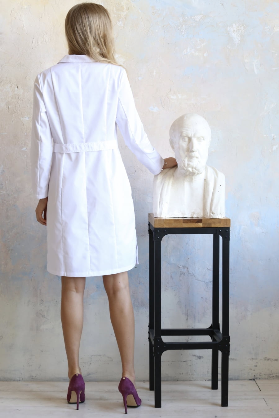 Халат женский «Вива», белый, 44