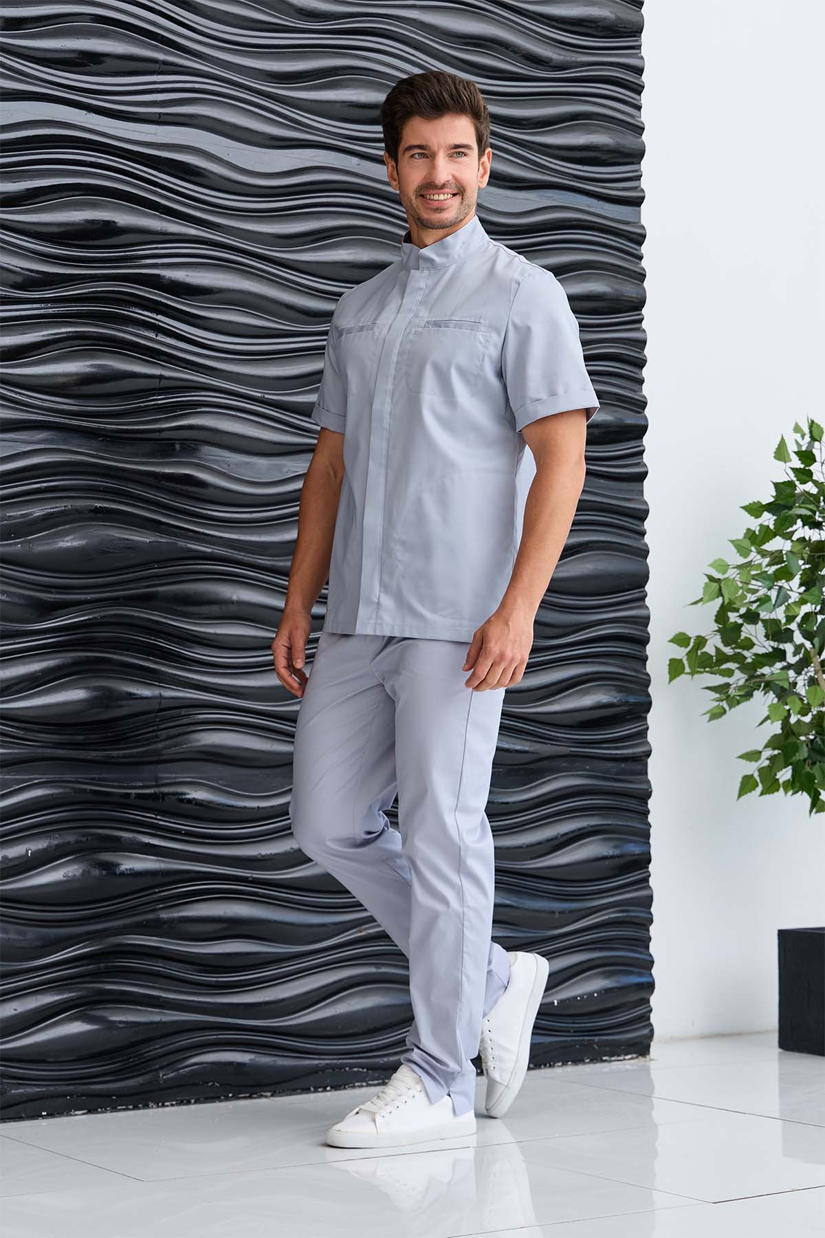 Туника мужская Dr. Nice, на молнии, серый, 50