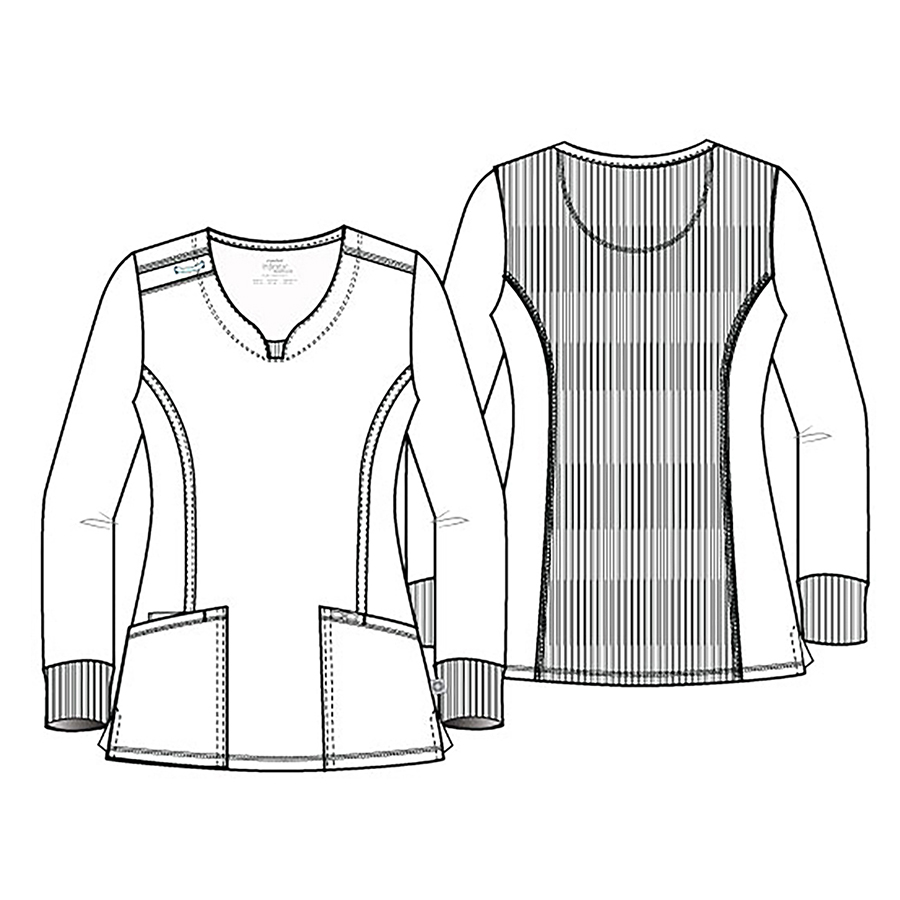 Топ женский Cherokee CK781A, серый, 2XL