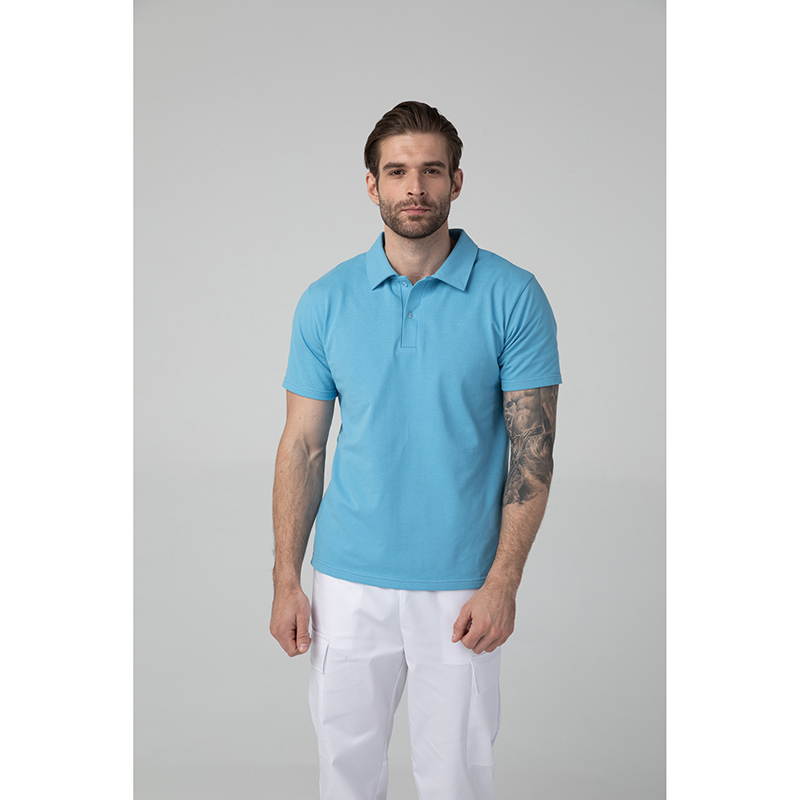 Поло мужское, голубой, 50