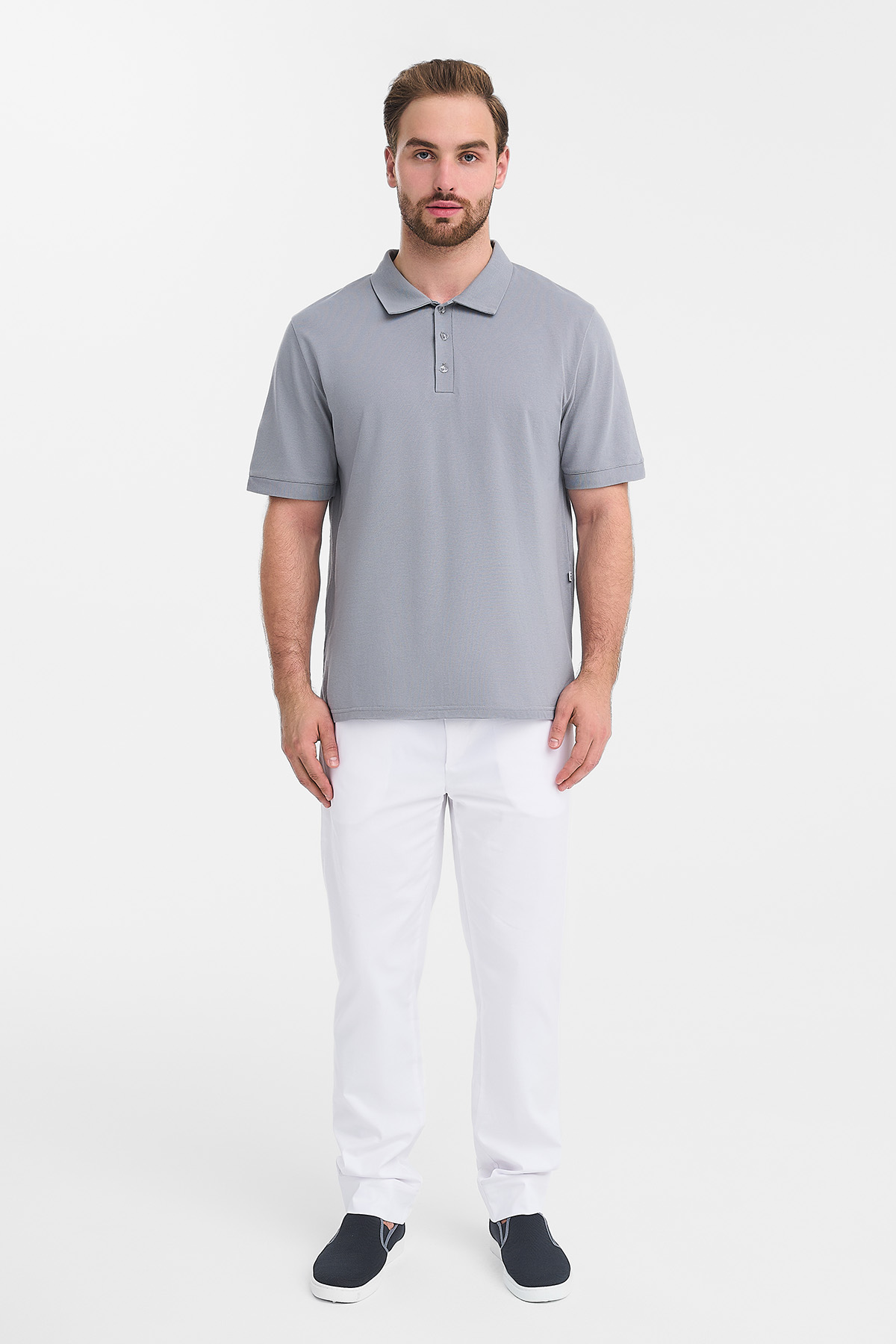 Поло мужское Тезис TZ550, серый, 48