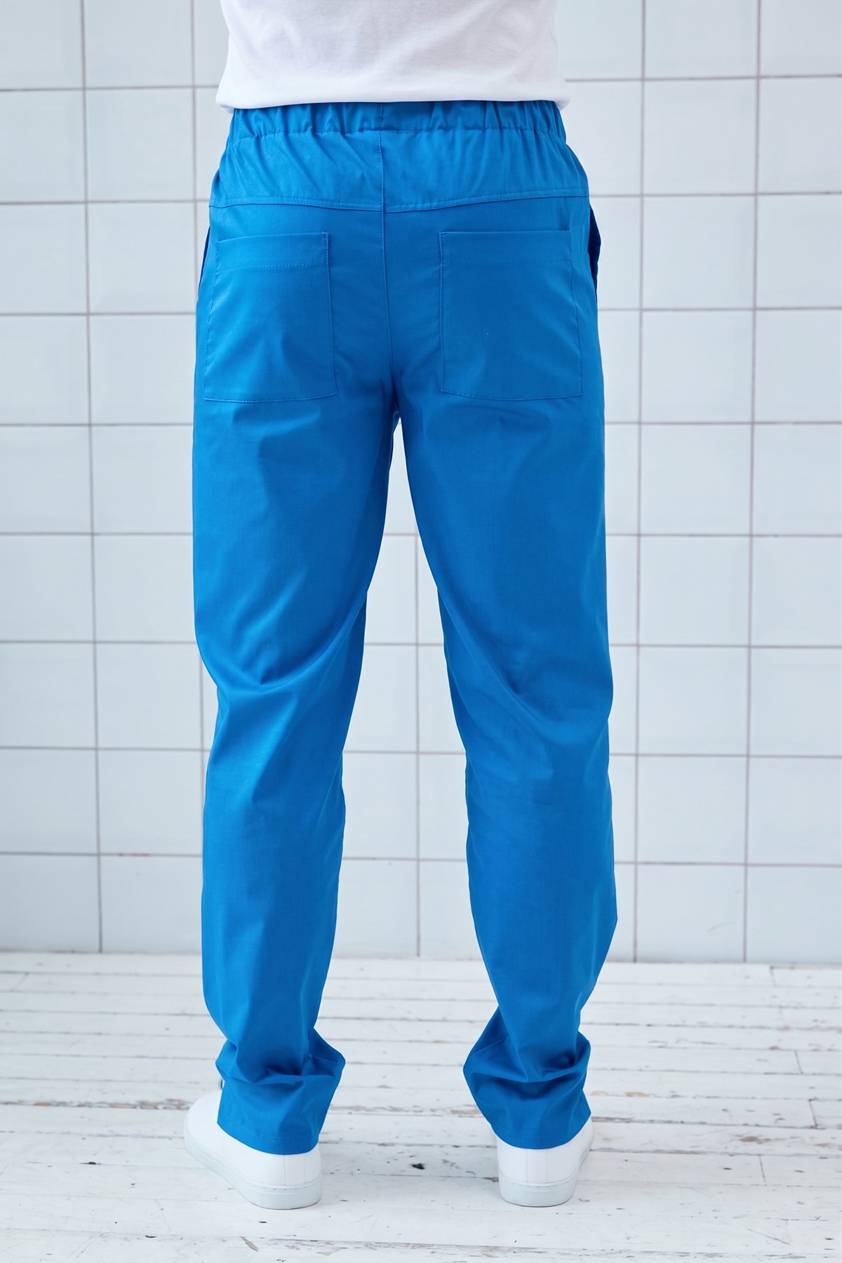Брюки медицинские мужские Dr. Nice DRN644, голубой, 48