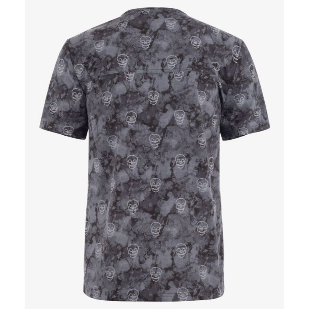 Топ мужской DK866, принт "Spooky Shadows", серый, M