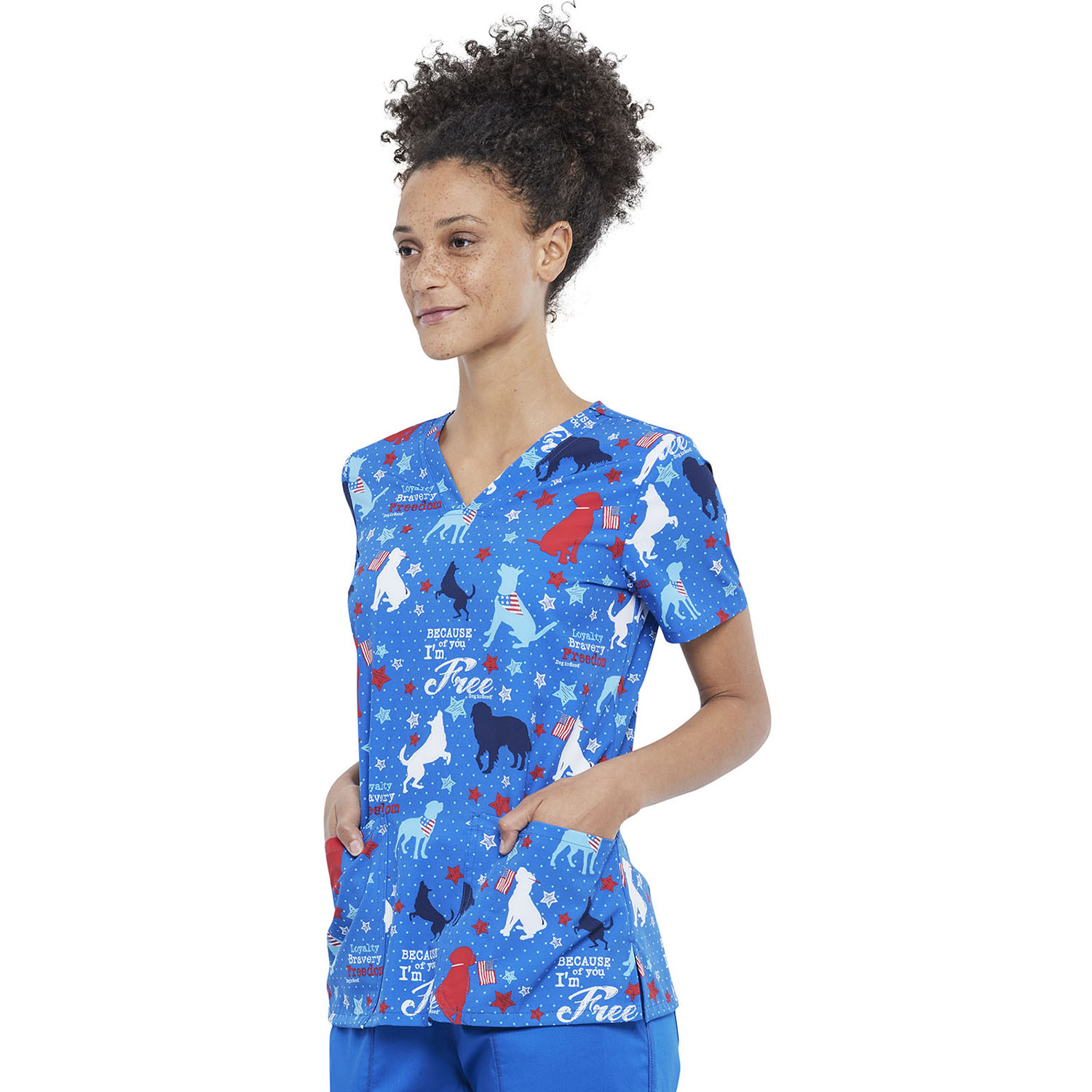 Топ женский Cherokee CK671, собачки, M