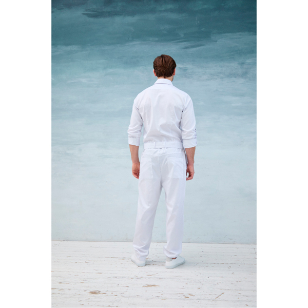 Комбинезон мужской Dr. Nice, с поясом с пряжкой, белый, 54