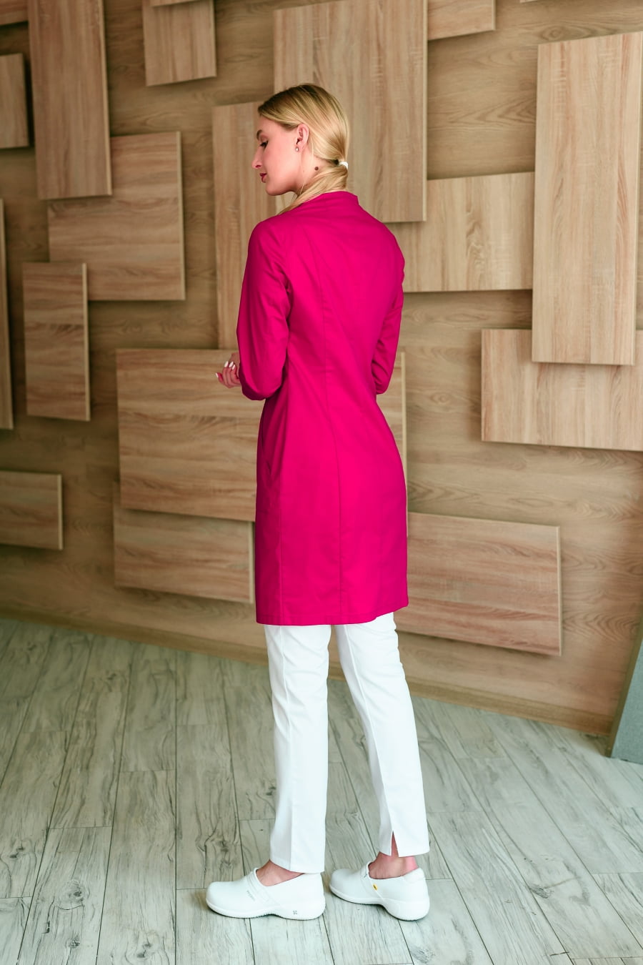 Халат женский «Вторая кожа», малина, 48