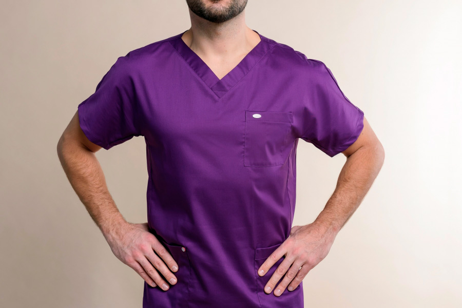 Блуза мужская «Крош», фиолетовый, 48