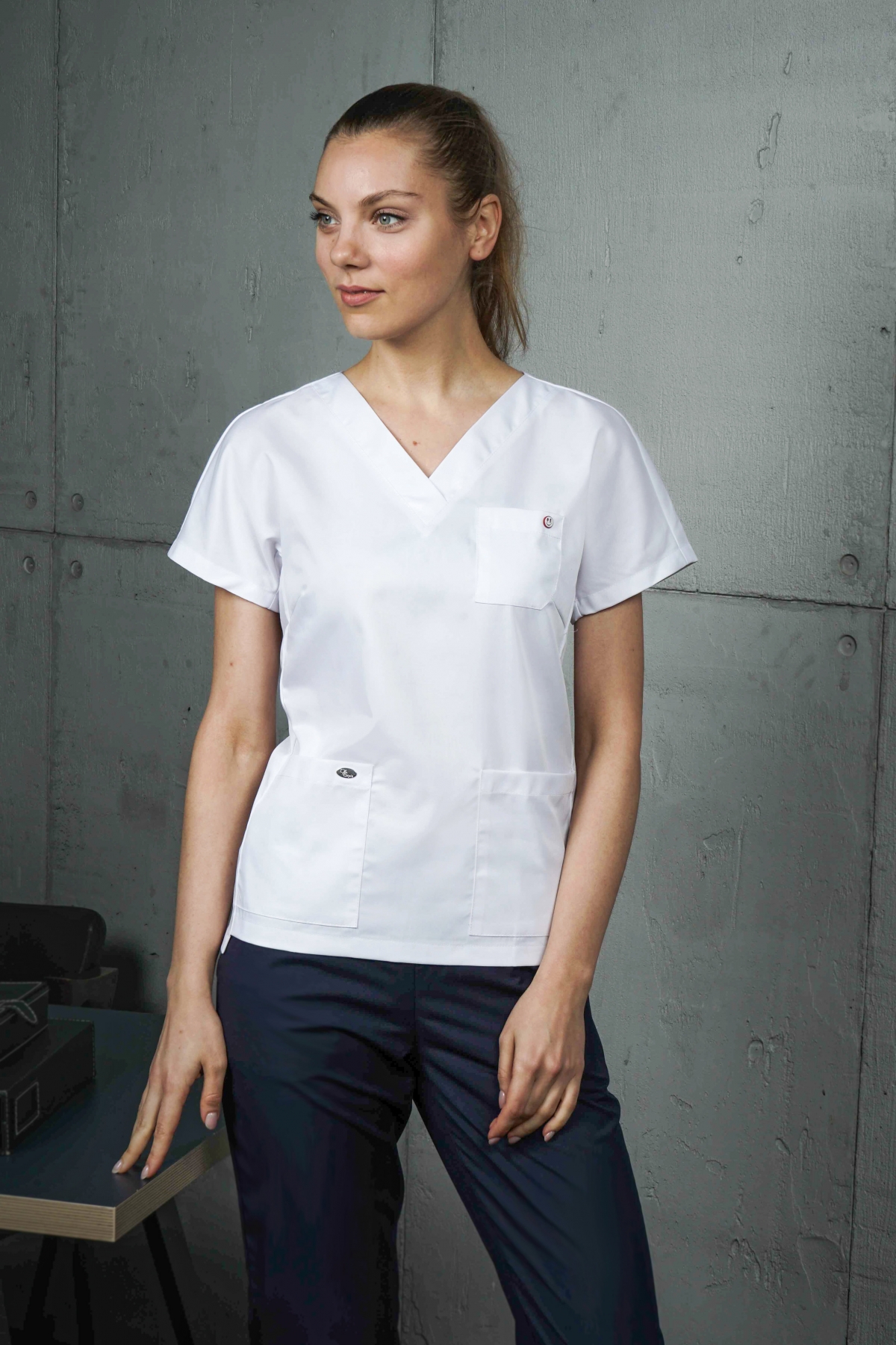 Блуза женская «Нюша», белый, 48