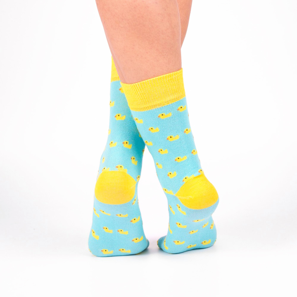 Носки мужские, "Утята", голубой, 41-45
