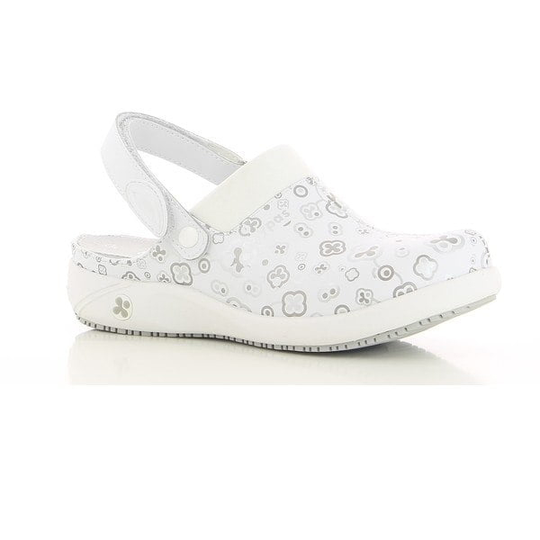 Сабо OXYPAS DORIA, белый/серый принт, 40