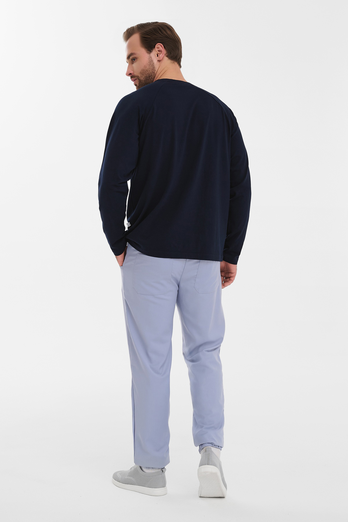 Лонгслив мужской Тезис TZ512, темно-синий, 52