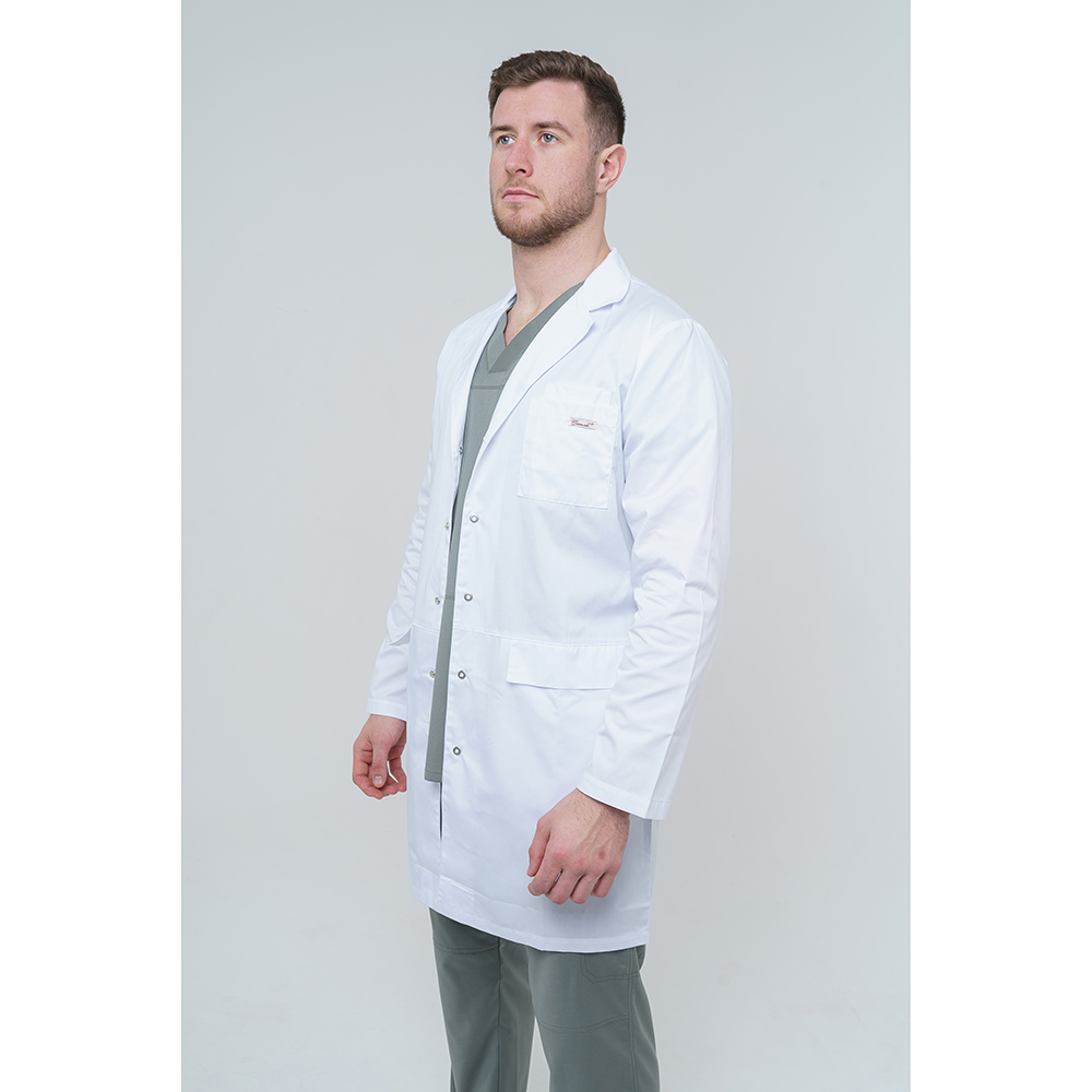 Халат мужской 234СД, белый, 56