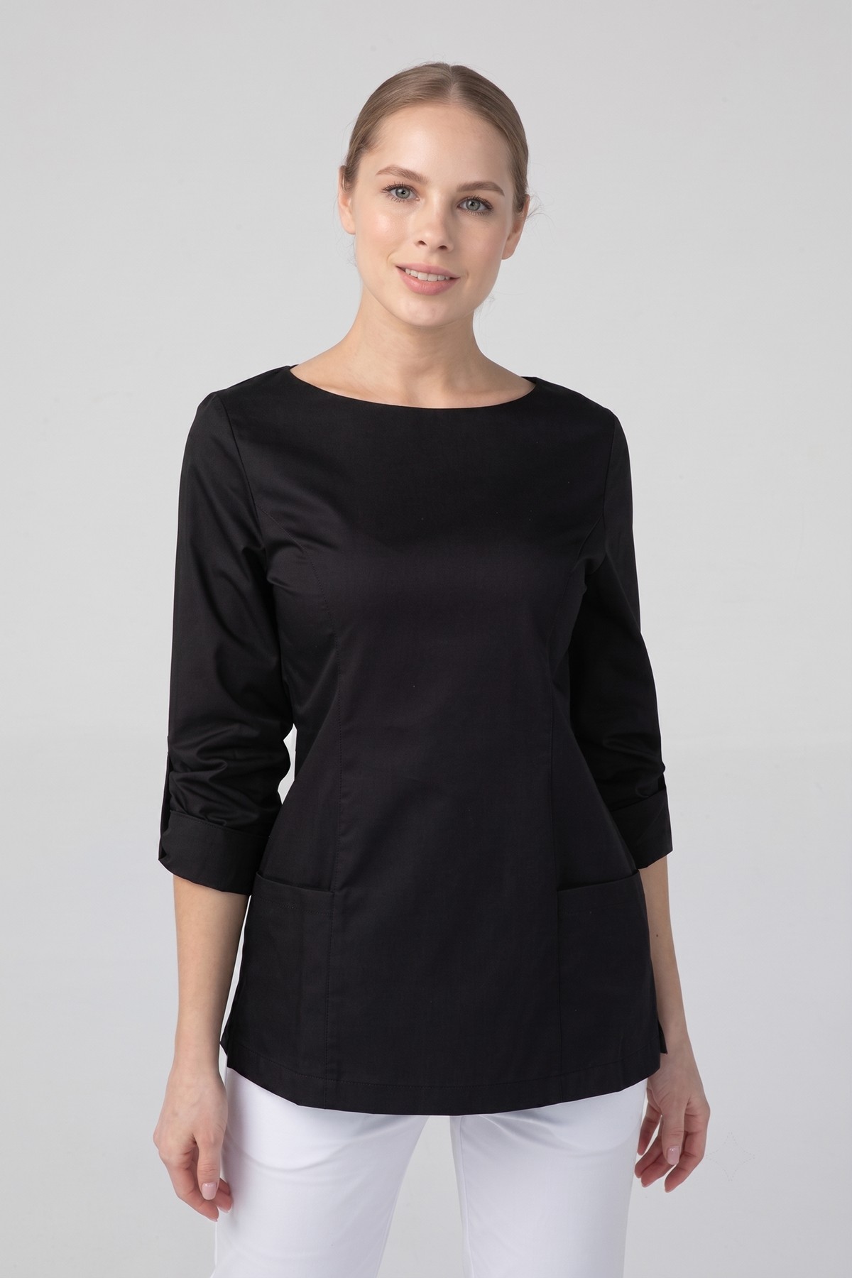 Туника медицинская женская Dr. Nice DRN410, черный, 46