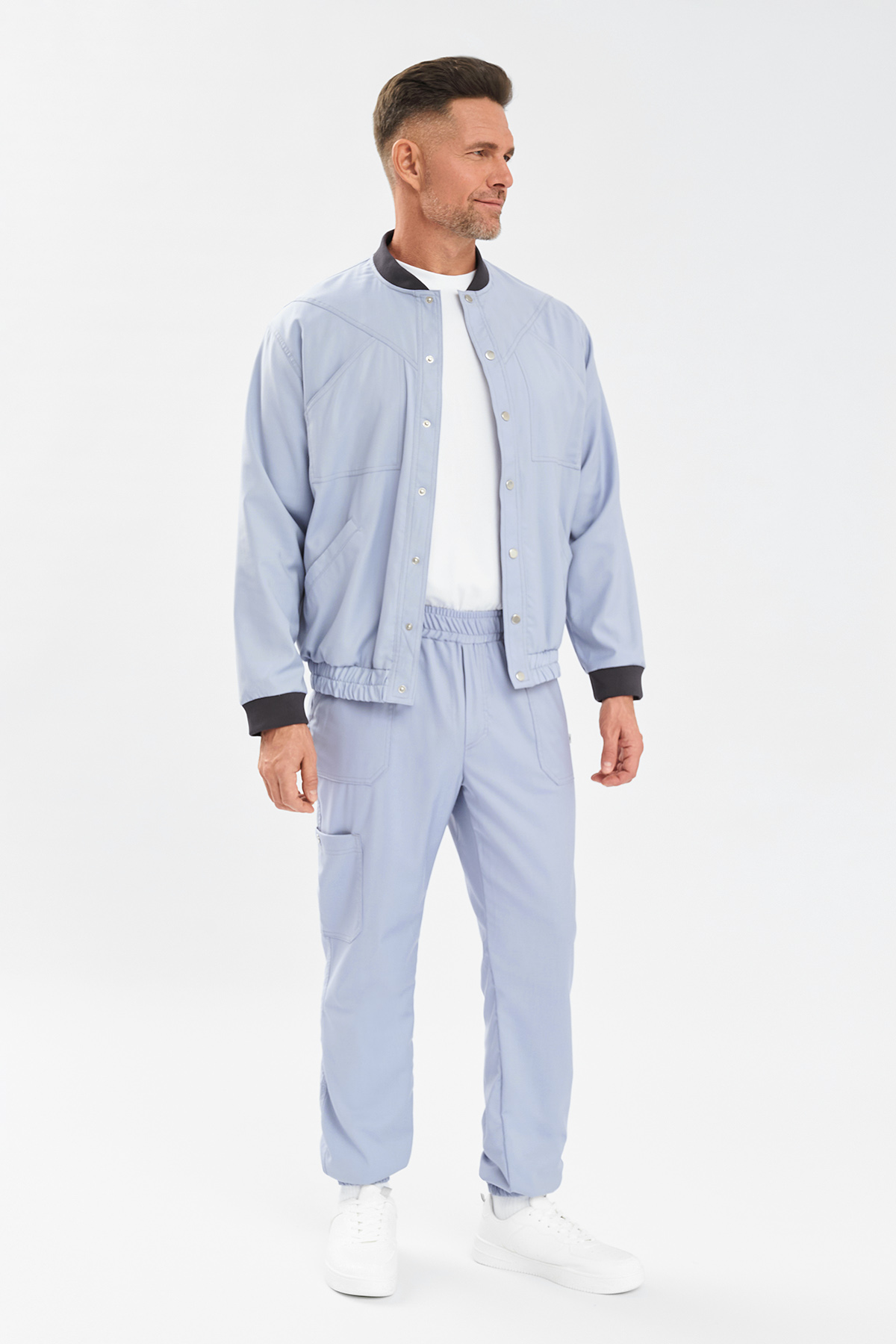 Бомбер мужской Тезис TZ690, серый, 56